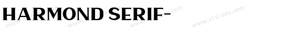 harmond serif字体转换